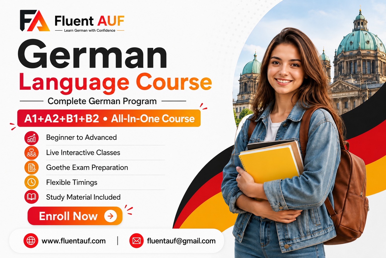 German Complete Course Beginner to Advanced (A1 to B2)